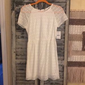 NWT Free People White Lace Dress